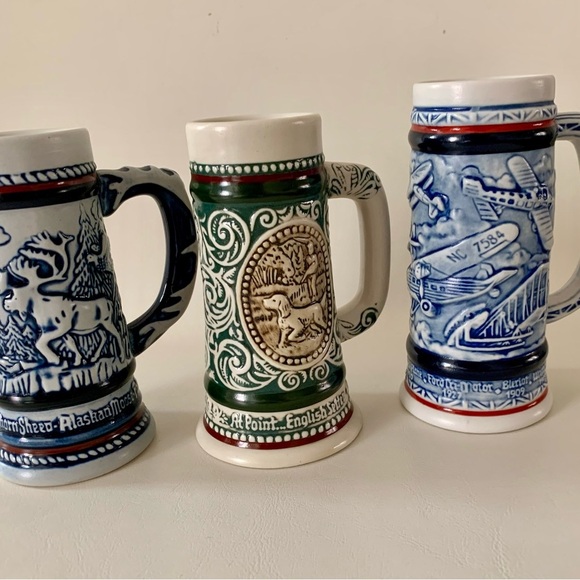 Vintage  Avon  steins mugs ceramic set of 3 - Picture 10 of 11